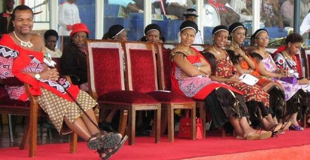 King Mswati of Swaziland who has 15 wives orders men in his country to marry more than two wives or face Jail