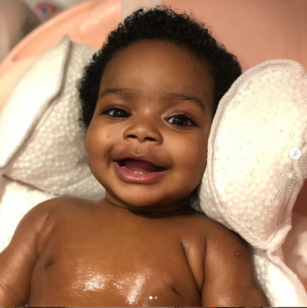 Kenneth Omeruo shares beautiful photos of his daughter, Chairein Omeruo