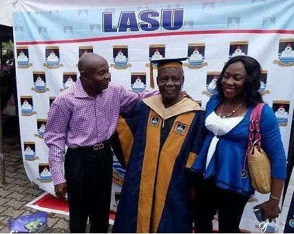 Photos:?80-year old man bags Msc degree form Lagos State University