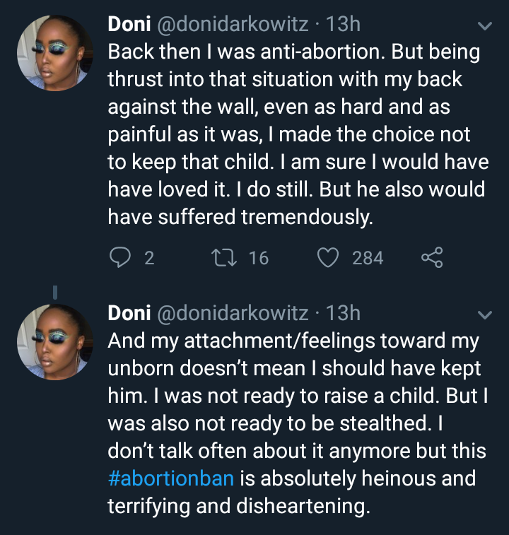 Black American lady narrates how an unwanted pregnancy changed her views on abortion