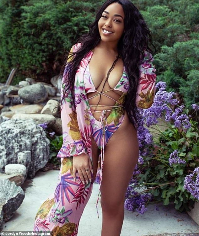 Jordyn Woods flaunts her banging body in revealing monokini (Photos)