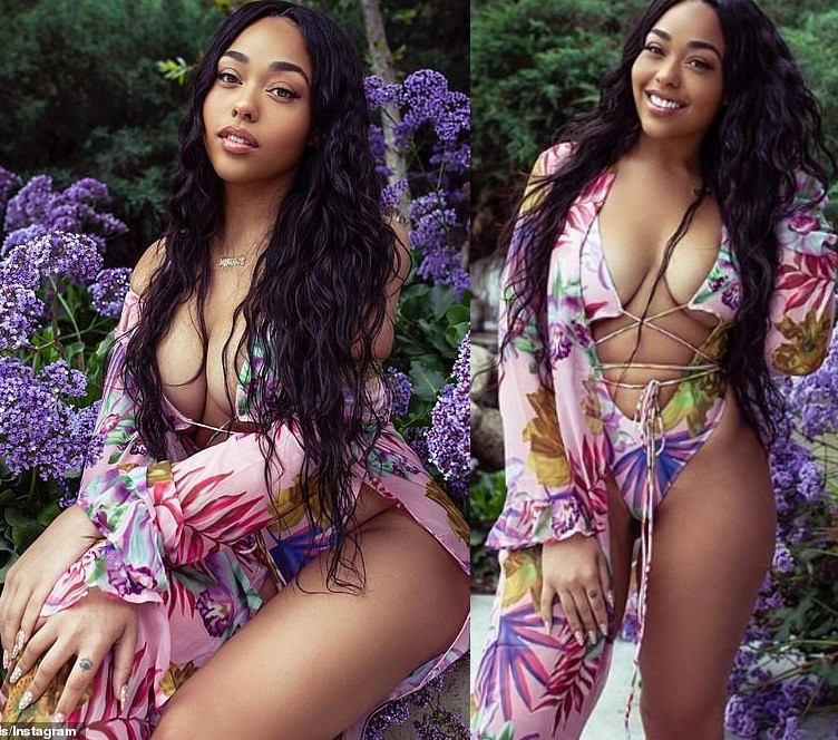 Jordyn Woods flaunts her banging body in revealing monokini (Photos)