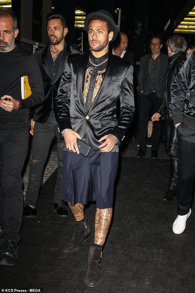 Football star, Neymar steps out in stylish outfit for the launch of his new fragrance in Paris?(Photos)