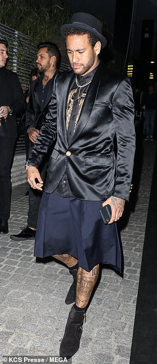 Football star, Neymar steps out in stylish outfit for the launch of his new fragrance in Paris?(Photos)