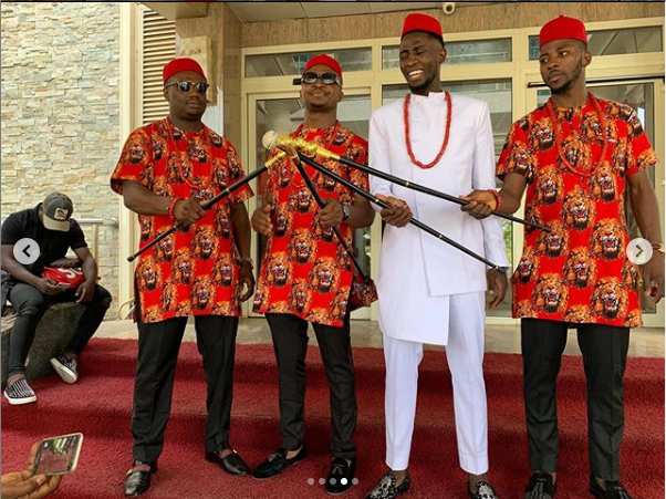 First photos from the traditional wedding of Super Eagles and Leicester City midfielder, Wilfred Ndidi