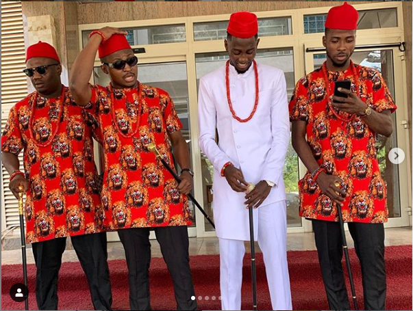 First photos from the traditional wedding of Super Eagles and Leicester City midfielder, Wilfred Ndidi 