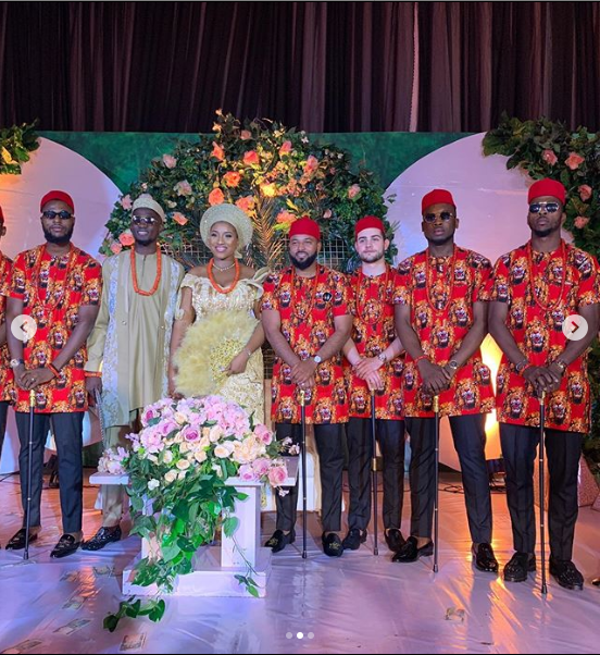 More photos from the traditional wedding of Super Eagles and Leicester City midfielder, Wilfred Ndidi