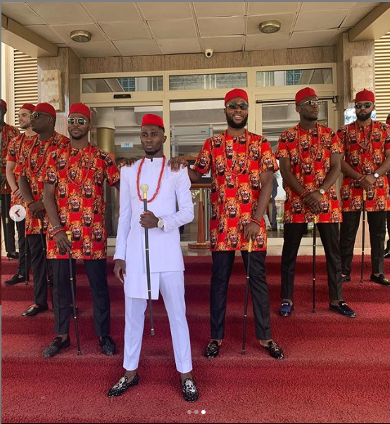 More photos from the traditional wedding of Super Eagles and Leicester City midfielder, Wilfred Ndidi