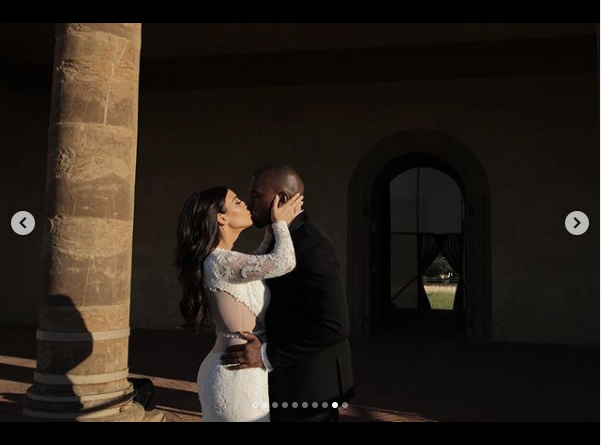 Kim Kardashian shares beautiful wedding photos on 5-Year Anniversary with Kanye West