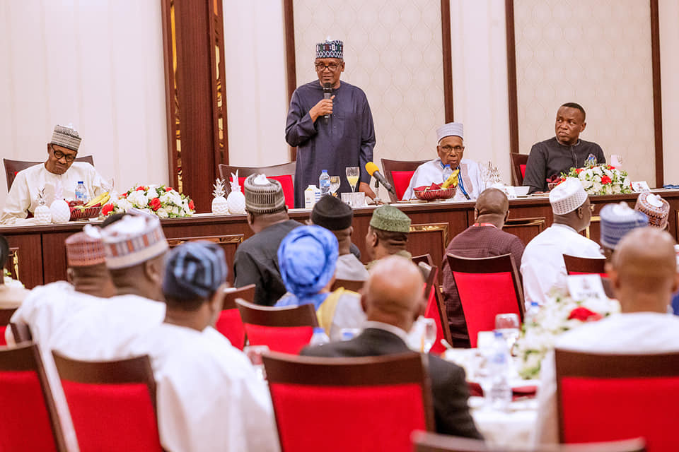 President Buhari hosts business community and APC NWC to break of Ramadan fast at the?state house?