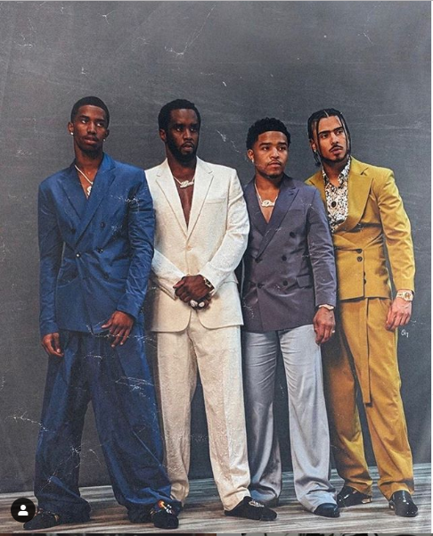 Stylish new photo of Diddy and his three sons