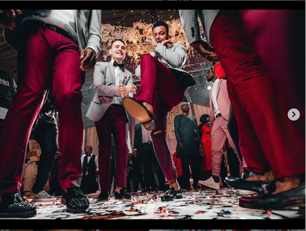 Check out more beautiful photos from the white wedding of Super Eagles midfielder, Wilfred Ndidi
