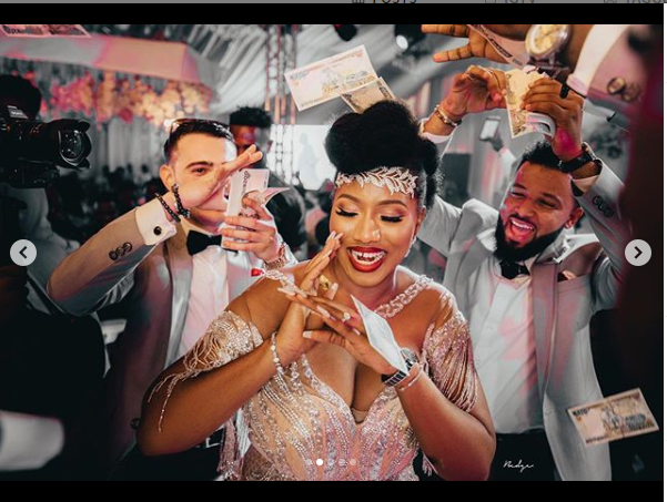 Check out more beautiful photos from the white wedding of Super Eagles midfielder, Wilfred Ndidi