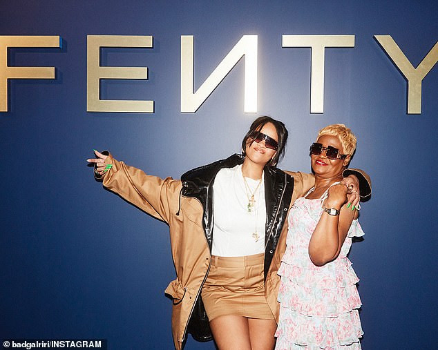 Rihanna poses in rare photos with her mom for her new fashion line (Photos)