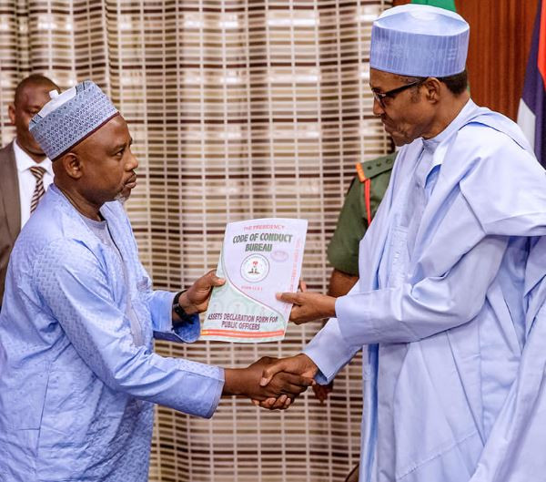 President Buhari submits assets declaration forms ahead of May 29th swearing-in ceremony