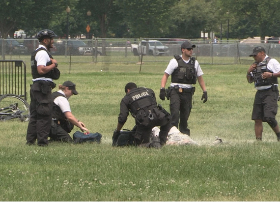 Man sets himself on fire on White House lawn (video)