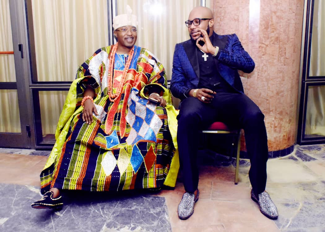 Photos of E-money and Oluwo of Iwoland at President Buhari