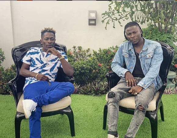Shatta Wale and Stonebwoy squash their beef as they meet for peace talks after public brawl at Ghana music awards (Photo)