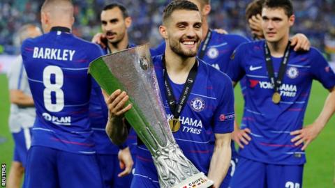 Mateo Kovacic helped Chelsea win the Europa league last season