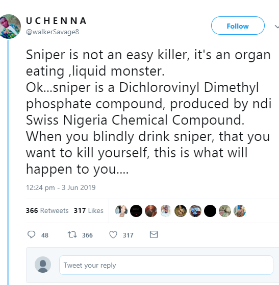 Man explains in graphic details what happens after one drinks sniper to discourage suicidal people