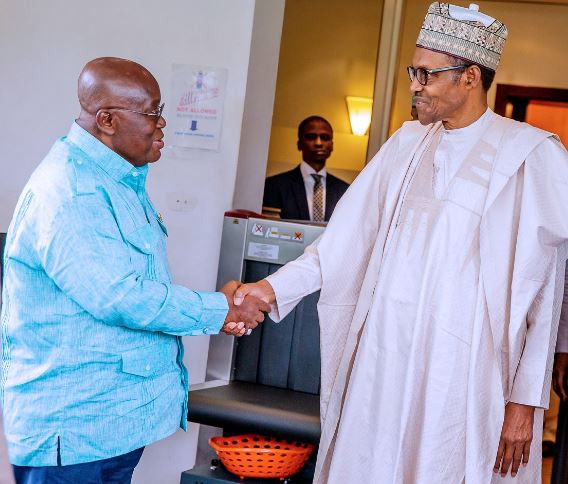 Photos: Ghanaian President, Nana Akufo-Addo pays courtesy visit to President Buhari