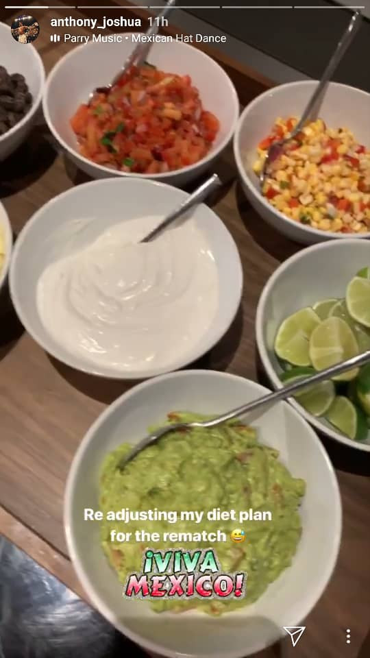 Anthony Joshua reveals new diet plan for his rematch with Andy Ruiz Jr as he considers leaving out Pounded Yam (Photos)