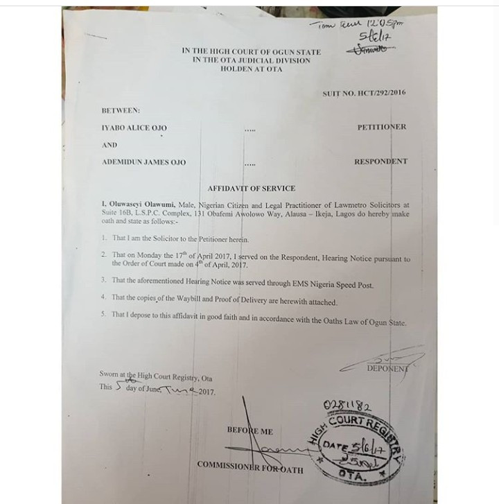 Iyabo Ojo releases photos from her wedding and her marriage certificate to discredit claims that she never got married