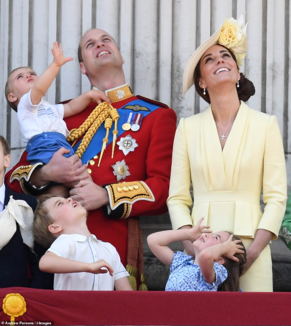 Prince Louis makes his Buckingham Palace balcony debut as he joins his siblings for Trooping of The Colour