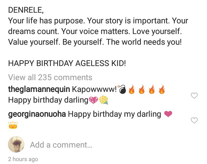 Denrele Edun writes interesting letter to himself as he turns 38