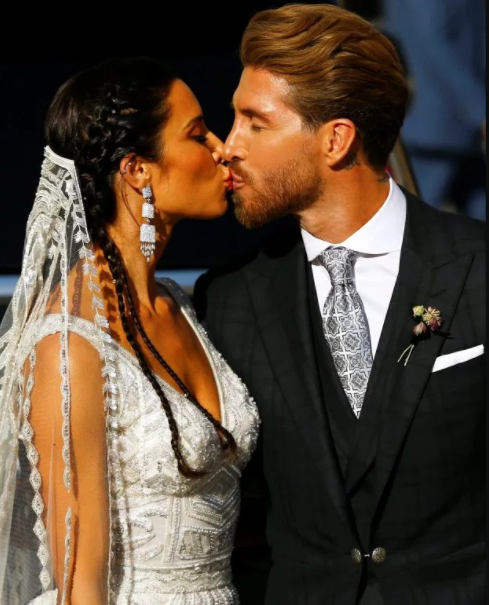 David and Victoria Beckham join football stars at Sergio Ramos