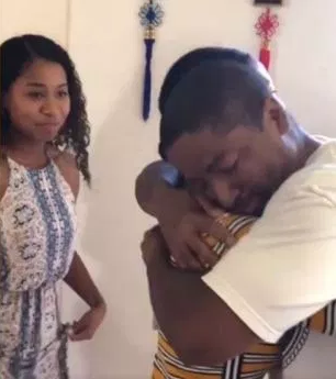 Viral video shows stepfather