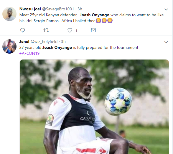 Trending photos of 27-year-old Kenyan footballerJoash Onyango training with the National team ahead of 2019 AFCON