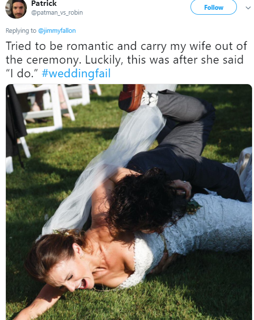 These tweets detailing things that went wrong at various weddings will have you in stitches