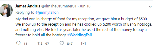 These tweets detailing things that went wrong at various weddings will have you in stitches