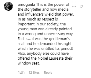Unusual encounter between Wole Soyinka and a plane passenger leads to debate