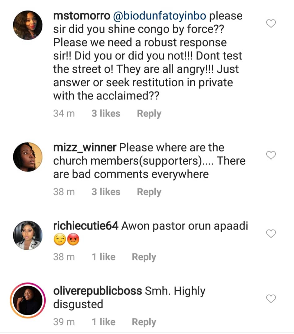 Rape allegation: Nigerians storm COZA pastor, Biodun Fatoyinbo
