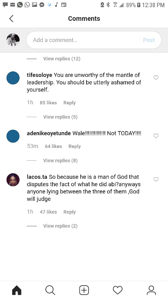 Simi, Waje, Kemi Adetiba, Lala Akindoju, other celebrities and IG users slam Wale Jana for defending alleged rapist pastor Biodun Fatoyinbo 