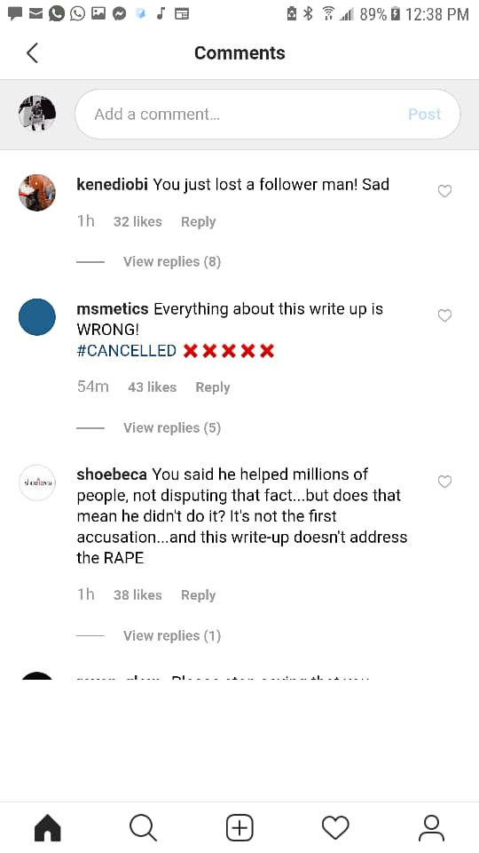 Simi, Waje, Kemi Adetiba, Lala Akindoju, other celebrities and IG users slam Wale Jana for defending alleged rapist pastor Biodun Fatoyinbo 