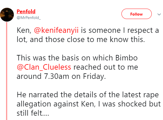 "Ken do the right thing. Why lie?" Man says his pastor friend confessed privately to raping a woman but is denying in public