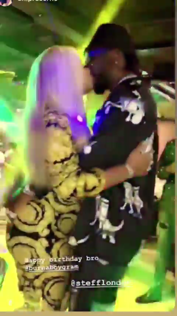 Stefflon Don in Lagos for boyfriend Burna Boy
