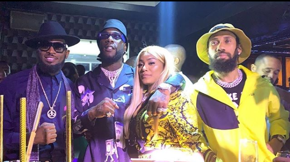 Stefflon Don in Lagos for boyfriend Burna Boy