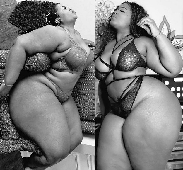 South African plus-size lady causes a stir on Twitter as she proudly flaunts her body (Photos)