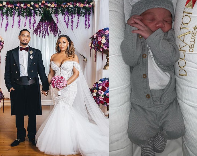 Jailed rapper, Juelz Santana and wife Kimbella welcome their third child (Photos)