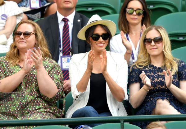Meghan Markle makes surprise appearance at Wimbledon to support?Serena Williams (Photos)
