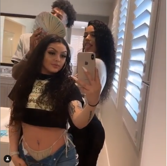 Blueface boasts about having two girlfriends, shows them off