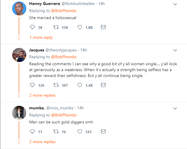 Man lists all his fianc?e has done for him to appreciate her, but gets mocked by Twitter users 