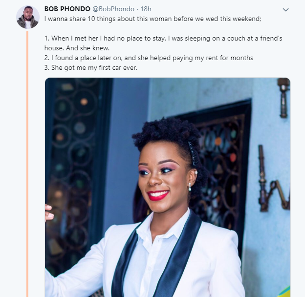 Man lists all his fianc?e has done for him to appreciate her, but gets mocked by Twitter users