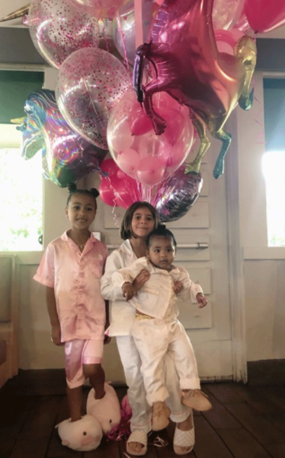 Penelope Disick, North West and friends arrive in a Stretch G-Wagon Limo for birthday bash (photos/Video)