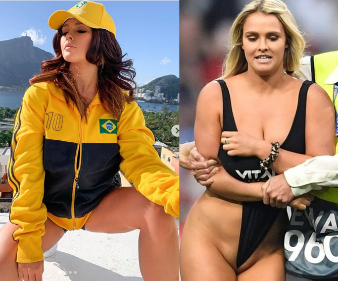 Champions League pitch invader Kinsey Wolanski jailed in Brazil after failed attempt to invade Copa America final? (Photos)