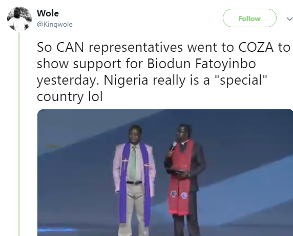 CAN leaders come under serious attack for visiting and declaring support for COZA pastor, Biodun Fatoyinbo